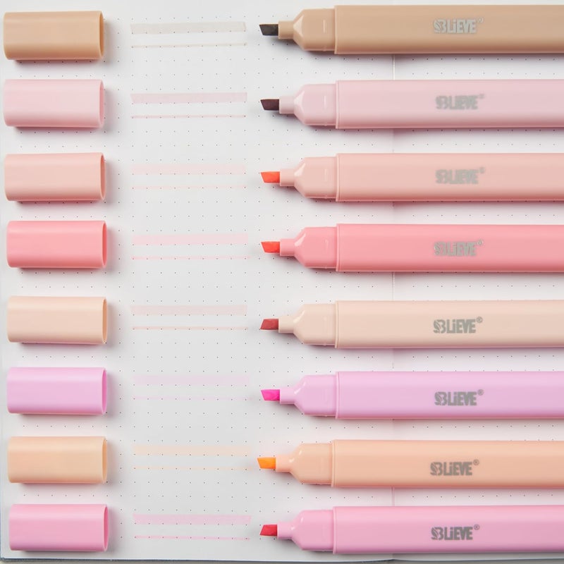 Believe - Aesthetic Bible Highlighters No Bleed Through Assorted Colors, Cute Pink Highlighter Dual Tip For Journaling Supplies And School Accessories, Bible Highlighters And Pens No Bleed (ROSES) - Image 2